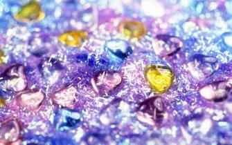 Wallpaper Crystal Hearts