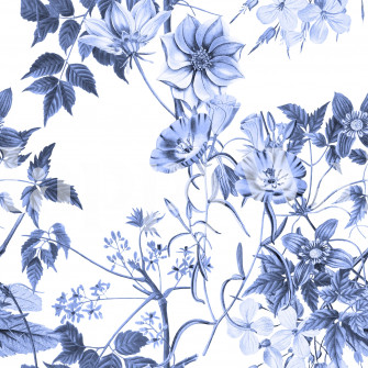 Fresh Blue Flowers Wallpaper