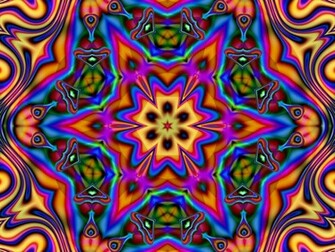 Hippie Psychedelic Wallpaper HD Background
