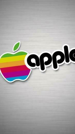 Old School Apple Logo Wallpaper For iPhone