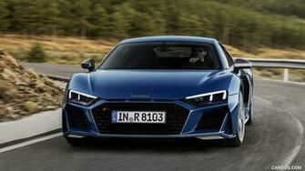 Audi R8 Coupe Color Ascari Blue Metallic Front HD