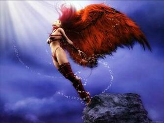 Fairies Image Red Wings HD Wallpaper And Background Photos