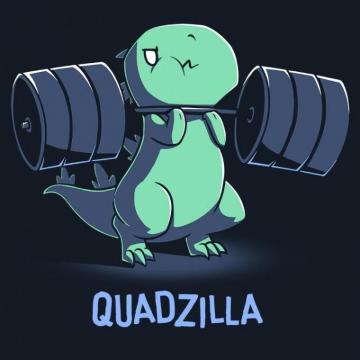 Quadzilla Funny Cute Nerdy Shirts Drawings