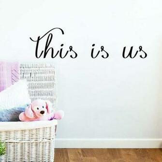 Amazon Wovtcp This Is Us Vinyl Decal Wall Art Decor Sticker