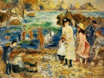 My Wallpaper Artistic Renoir Beach Scene