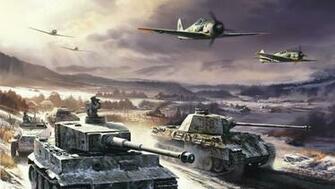 Wallpaper Tiger Tank And Planes HD Desktop