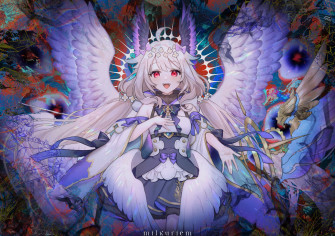 Wallpaper Nijisanji Wings Halo Angel Enna Alouette