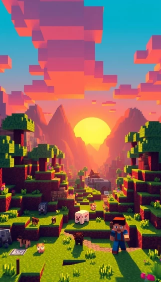 Minecraft Gif Wallpaper