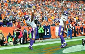 Oct Denver Co Usa Minnesota Vikings Wide Receiver Mike