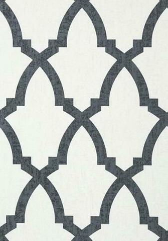 Anna French Brock Trellis Wallpaper In Black