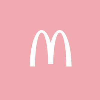 Mcdonalds App Icon Pink And Black Wallpaper Photo