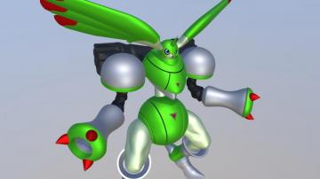 Digimon Rapidmon 3d Model By Kishi