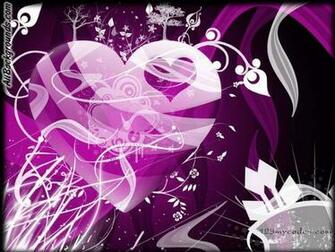 Flashing Purple Hearts Background Myspace