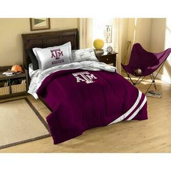 Texas A M Aggies Contrast Twin Comforter Bed In Bag