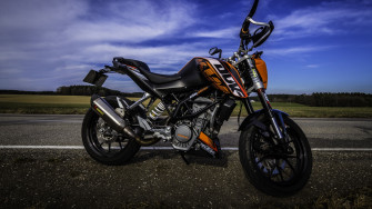 Motorcycle Road Side Asphalt 4k HD Wallpaper