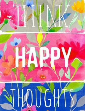 Happy Thoughts Positive Prints