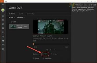 Game Dvr Windows S New Built In Screen Recorder Grabs And Cuts