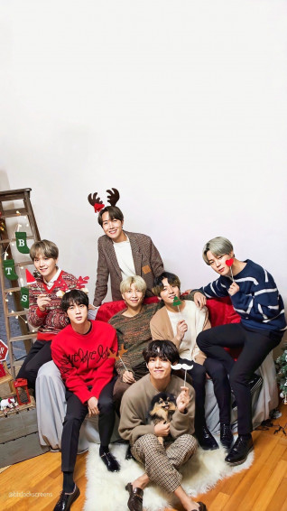 Dispatch X Bts Christmas Unwhitewashed Ot7 Lockscreens
