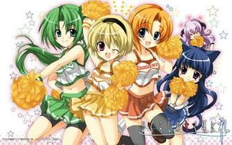 Higurashi When They Cry Girls School Cheer Uniform Wallpaper I2755 Jpg