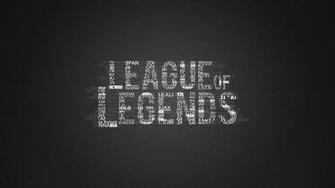 League Of Legends Logo In Typography HD Wallpaper FullHDwpp Full