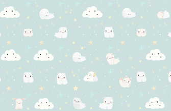 Cute Light Blue Wallpaper