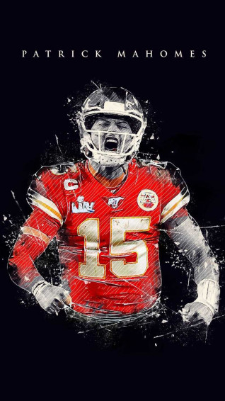 Patrick Mahomes Black Wallpaper