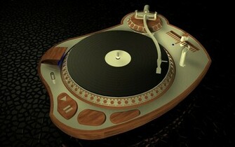 3d Turntable Wallpaper By Mikrofon90