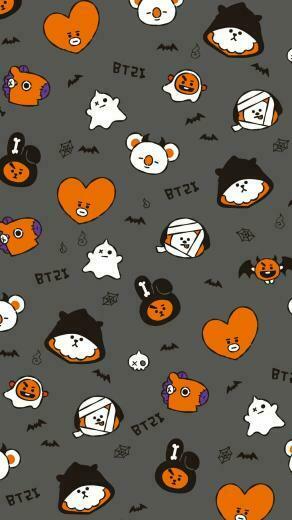 Spooky Halloween Tags Bt21 Tata Chimm