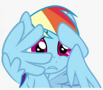Aborrozakale Rainbow Dash Safe Scared Simple Background Mlp