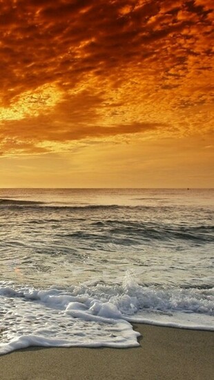 Beach Sunset HD iPhone Wallpaper Part Two