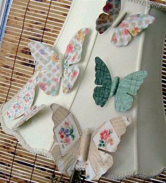 Upcycled Wallpaper Butterfly Magnets Mod Podge Rocks