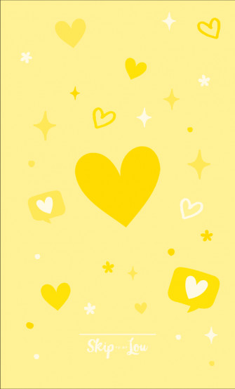 Cheerful Yellow Heart Wallpaper For Your Phone And Computer Skip