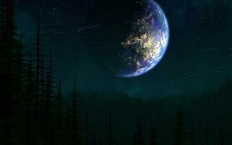 Alien Planet Galaxy Landscape Moon Space HD Wallpaper Car Pictures