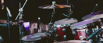 Wallpaper Drum Set Kit Musical