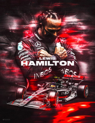 Lewis Hamilton Concept Poster On