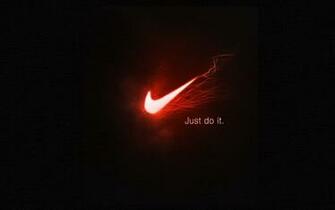 Nike Logo Just Do It Sport Brands Blue And Black Wallpaper