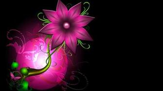 Beautiful Abstract Pink Flower Wallpaper