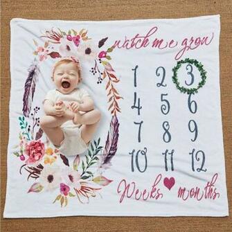Amazon Amzyt Baby Milestone Blanket For Girl Extra Soft