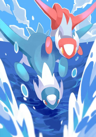 I Really Wanted A Latios Latias Phone Wallpaper So Painted Them
