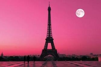 Paris Pink Sunset Wallpaper Mural Bedroom Ideas