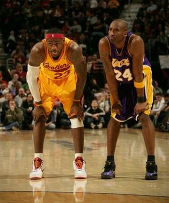 Cool Sports Players Kobe Bryant Vs Lebron James Wallpaper
