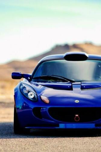 Blue Lotus Exige Front iPhone Wallpaper