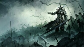 Art Knights Swords Fantasy Wallpaper