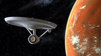 Star Trek Starship Enterprise Spaceship Planet Stars Sci Fi Spacecraft