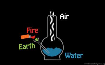 Wallpaper Marijuana Weed Bong Fire Earth Air Water Wallchan