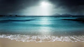 Wave Rain Rainy Day Calm Beach Wind Cloudy Cloud