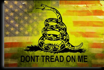 Don T Tread On Me Shirts Sticker American Flag Background S