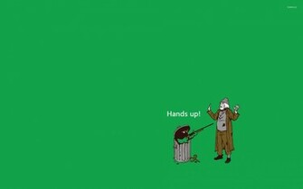 Oscar The Grouch Hold Up Wallpaper Funny