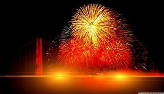 Happy New Year Fireworks Wallpaper HD Soft