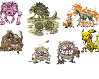 Pokemon Pikachu Ponyta Rapidash Cubone Sandslash Marowak